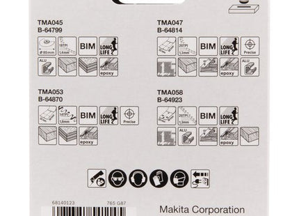 Makita B-67480 Accesorio Para Herramienta Multifunción Juego De Aspas