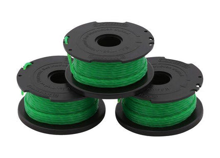 Carrete De Hilo Black+Decker Reflex A6486, Hilo De Corte 6 Metros, Ø 2mm, Pack Económico 2+1 A6486-Xj