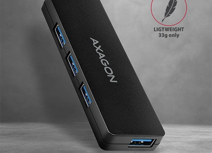 EAN 8595247904362 - Axagon HUE-G1A hub de interfaz USB 3.2 Gen 1 (3.1 Gen 1) Type-A 5000 Mbit/s Negro imagen 5