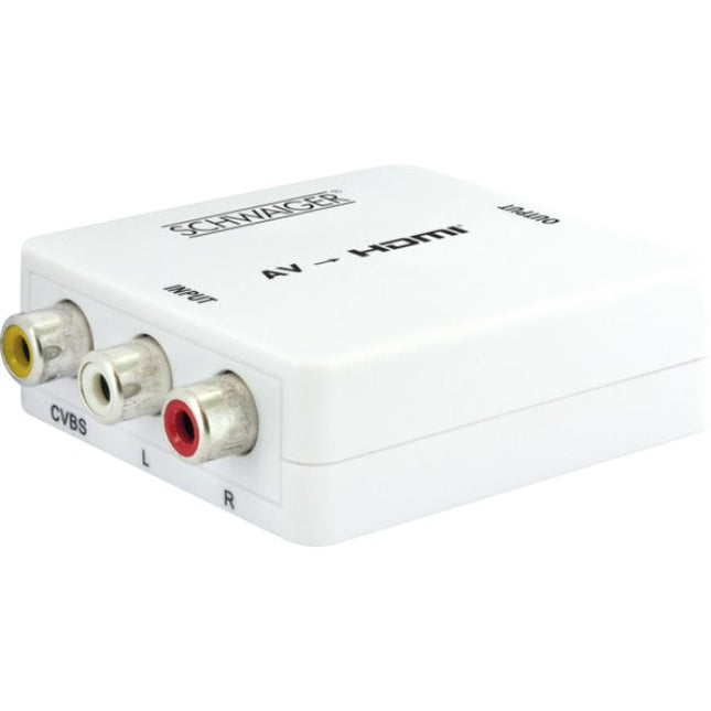 Schwaiger Hdmrca01 513 Conversor De Vídeo Con Escalador 1920 X 1080 Pixeles Av A Hdmi