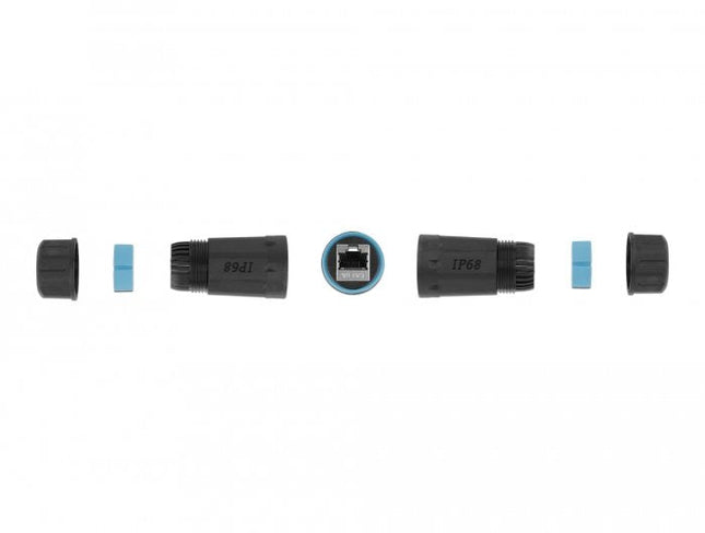 Delock Adaptador De Exterior Rj45 Hembra A Rj45 Hembra Cat.6a Impermeable