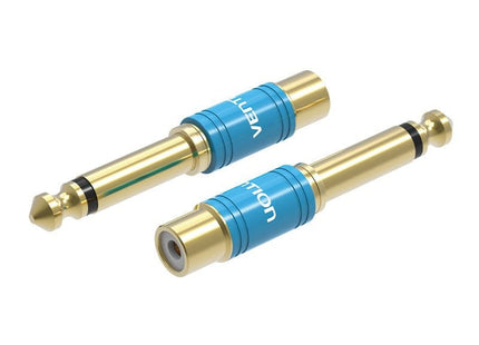 Adaptador Jack Vention Vdd-C03 Rca Hembra Jack 6.5 Macho Azul