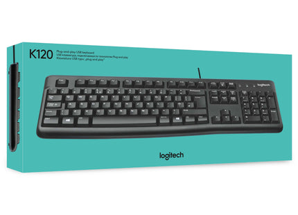 EAN 5099206021341 - Logitech Keyboard K120 for Business teclado Universal USB AZERTY Francés Negro imagen 11