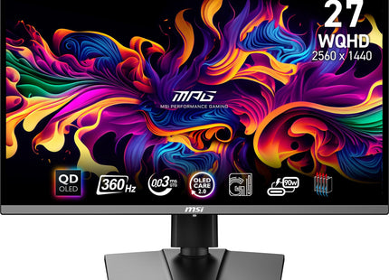 Monitor Msi 26.5"  Mpg 271qrx Qd-Oled 2560 X 1440 Pixeles Wide Quad Hd Negro