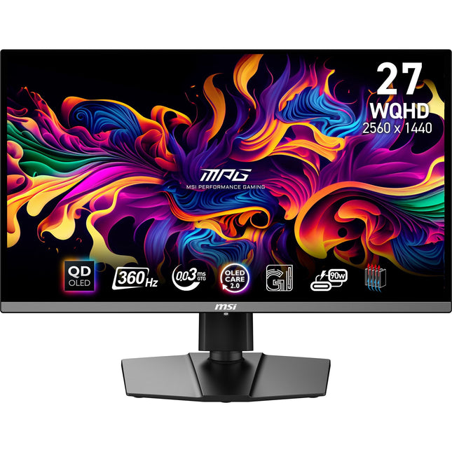 Monitor Msi 26.5"  Mpg 271qrx Qd-Oled 2560 X 1440 Pixeles Wide Quad Hd Negro