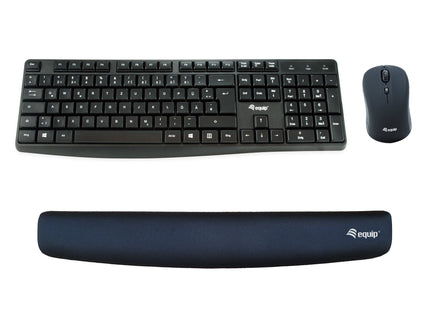 Reposamuñecas De Gel Para Teclado Equip Life Color Negro