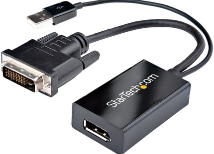 EAN 0065030875851 - StarTech.com DVI2DP2 adaptador de cable de vídeo 0,254 m Negro imagen 1