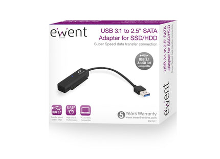 Ewent Adaptador Usb - Sata 2.5 Para Hdd/ Ssd (Ew7017) Ewent Ew7017, Usb Type-A, Sata, Windows 10 Education, Windows 10 Education X64, Windows 10 Enterprise, Windows 10 Enterprise X64, Wi, Mac Os X 10.10 Yosemite, Mac Os X 10.3 Panther, Mac