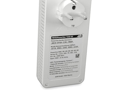 EAN 4023125030383 - Powerline 1240 AX WLAN Set 1200 Mbit/s Ethernet Wifi Blanco 2 pieza(s) imagen 9