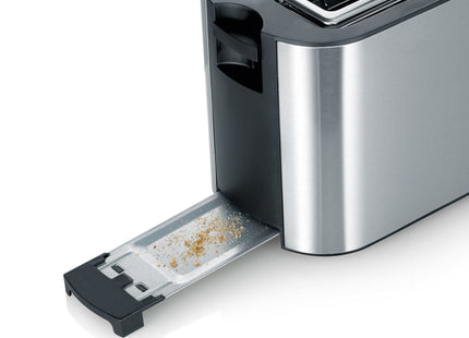 Tostadora Severin At 2590 2 Rebanada(S) 1400 W Negro, Plata