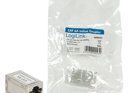 Logilink Np0025 Adaptador Cat.6a Stp, Carcasa De Metal