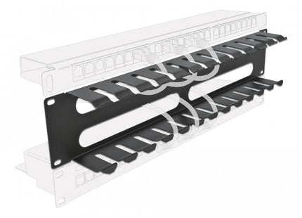 Digitus 19" Panel De Gestión De Cables Con 4 Aberturas