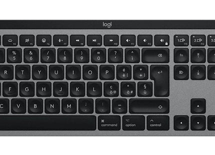 Logitech Master Series Mx Keys S For Mac Teclado Full Size Retroiluminación Inalámbrico Bluetooth Le Qwerty Italiano Gris Espacio