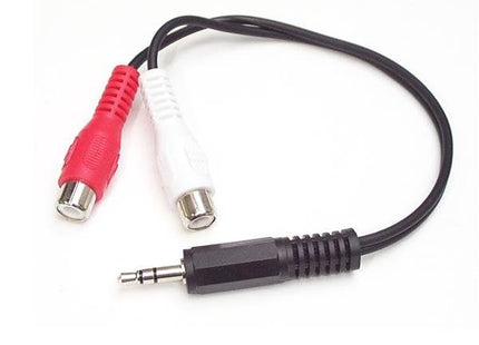 Startech Cable Adaptador De Audio Mini Jack 3,5mm A Rca Estereo 15cm