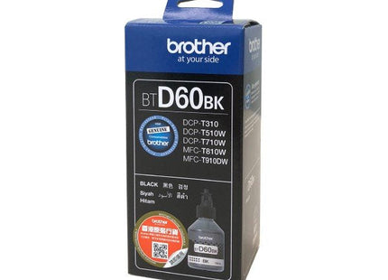 Tinta Original Brother Btd60bk Negra | 6500pgs | Dcp-T510w/Dcp-T710w/Mfc-T910dw