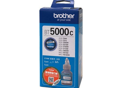 Tinta Original Brother Bt5000c Cyan | 5000pgs | Dcpt300/Dcpt500w/Dcpt700w/Mfct800w