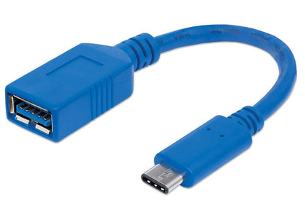 EAN 0766623353540 - Manhattan 353540 cable USB USB 3.2 Gen 1 (3.1 Gen 1) 0,15 m USB C USB A Azul imagen 1