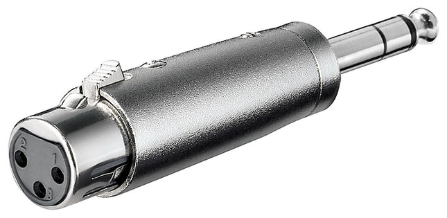 Goobay Adaptador Xlr, Jack Aux Estéreo De 6,35 Mm > Toma Xlr De 3 Pines 27514