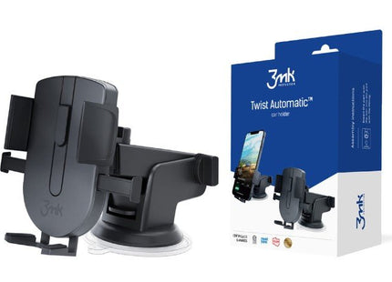 EAN 5903108450393 - 3MK Twist Automatic Car Holder Soporte pasivo Teléfono móvil/smartphone Negro imagen 1