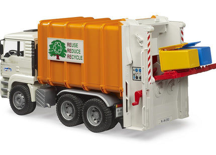 Bruder Man Tga Camión De Basura Con Carga Trasera 2772