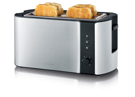 Tostadora Severin At 2590 2 Rebanada(S) 1400 W Negro, Plata