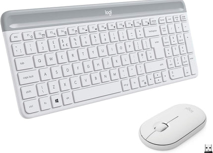 Teclado Español + Ratón Logitech MK470 Inalámbrico Blanco