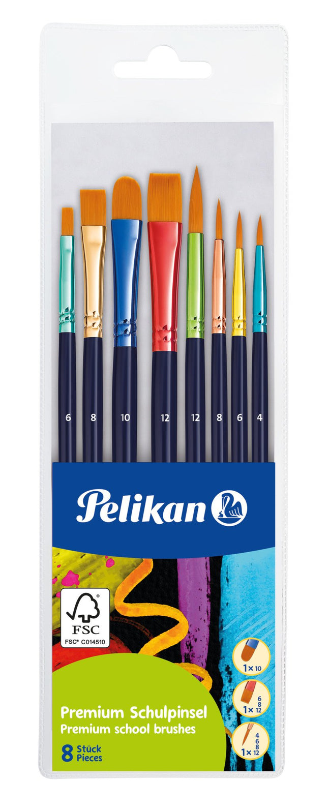 Pelikan 701181 Pincel Para Bellas Artes 8 Pieza(S)