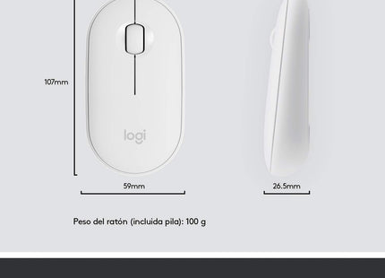 Teclado Español + Ratón Logitech MK470 Inalámbrico Blanco