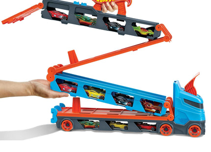 Hot Wheels Vehículo De Juguete Transportador De Pista De Carreras 2 En 1 Gvg37