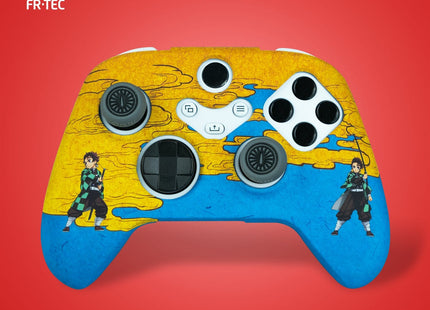 Fr-Tec Demon Slayer Kimetsu No Yaiba Tanjiro Kamado Pack Para Mando Xbox De Carcasa Rigida + Grips