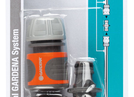 Gardena 18283-20 Accesorio Para Manguera Conector De Manguera Gris, Naranja, Plata 1 Pieza(S)