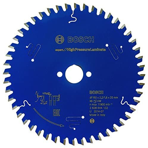 Hoja De Sierra Circular Bosch Expert Para Laminado De Alta Presión, Ø 160 Mm, 48 Dientes (Diámetro 20 Mm)