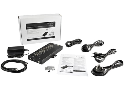Startech.Com Adaptador Industrial Usb A 8 Puertos Serie Db9 Rs232 Rs422 Rs485 Con Protección Esd De 15kv - Cable Conversor Usb A Serial