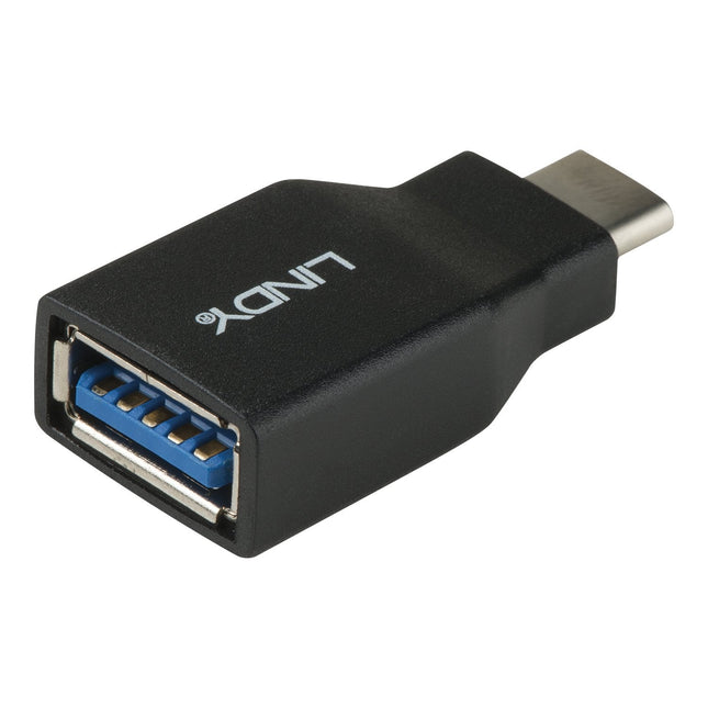 Lindy 41899 Cambiador De Género Para Cable Usb 3.1-C Usb 3.1-A Negro