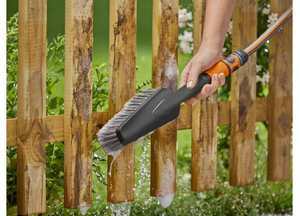 Gardena Set De Lavado Cleansystem Con Cepillo De Mano M Suave, Cepillo Gris, Incluye 10 Barras De Jabón 18863-20