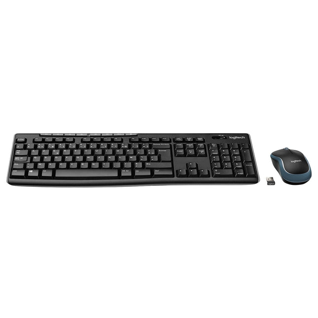 Teclado Belga Logitech Wireless Combo Mk270 Ratón Incluido Usb Azerty Negro
