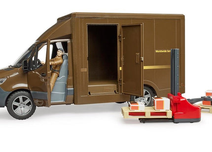 Camion Ups Bruder Mb Sprinter Con Conductor Y Accesorios, 02678