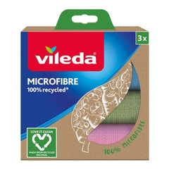 EAN 4023103228634 - Vileda 4023103228634 trapo para limpiar Microfibra Multicolor 3 pieza(s) imagen 1