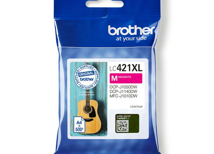 Tinta Original Brother Lc-421xlm Lc421xlm Alta Capacidad Magenta