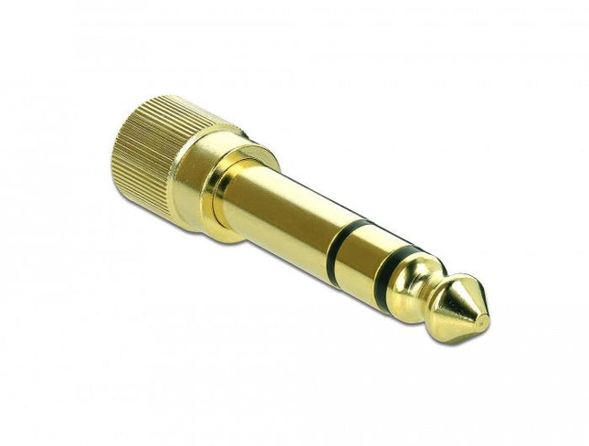 Delock Adaptador Conector 6,35 Mm A Conector 3,5 Mm 3 Pines