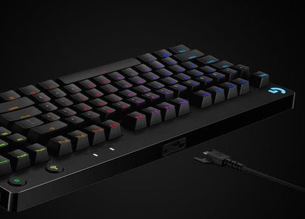 Teclado Ingles Logitech G Pro Gaming Usb Qwerty Internacional De Ee.Uu. Negro