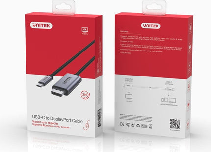 Unitek Cable Usb-C - Dp 1.2 4k@60hz,1,8m, V1409a