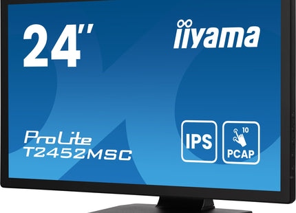 Monitor  Iiyama Prolite T2452msc-B1ag (23.8") 1920 X 1080 Pixeles Full Hd Led Pantalla Táctil Negro