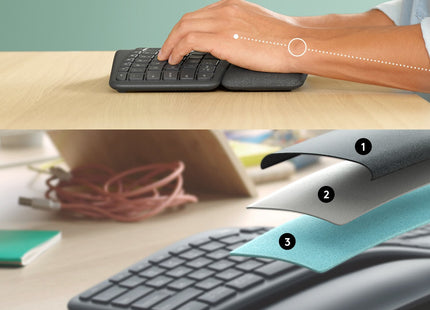 EAN 5099206094970 - Logitech 920-010108 teclado Oficina RF Wireless + Bluetooth Internacional de EE.UU. Grafito imagen 3