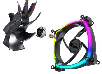 Ventilador Pc Montech Rx120 Pwm 120x120x25 Negro, 120 Mm Rx120 Pwm Black