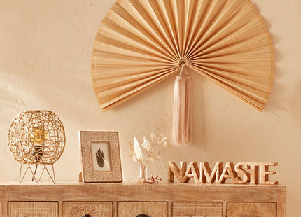'Namaste' Decorativo Madera De Mango 54x3,5x10cm