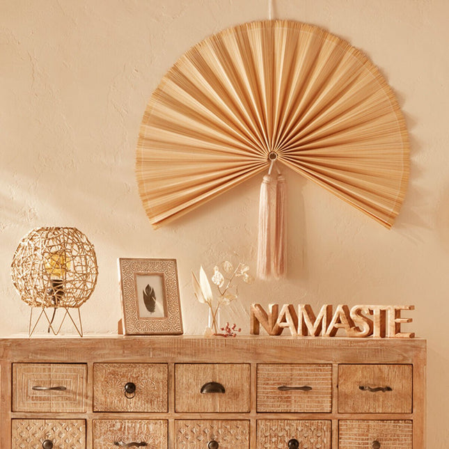 'Namaste' Decorativo Madera De Mango 54x3,5x10cm