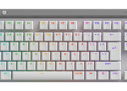 Teclado Ingles Logitech G G515 Juego Rf Wireless + Bluetooth Qwerty Ee.Uu. Blanco