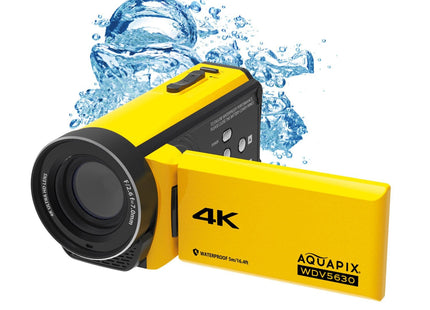 Aquapix Wdv5630 Videocámara Manual 13 Mp 4k Ultra Hd Amarillo