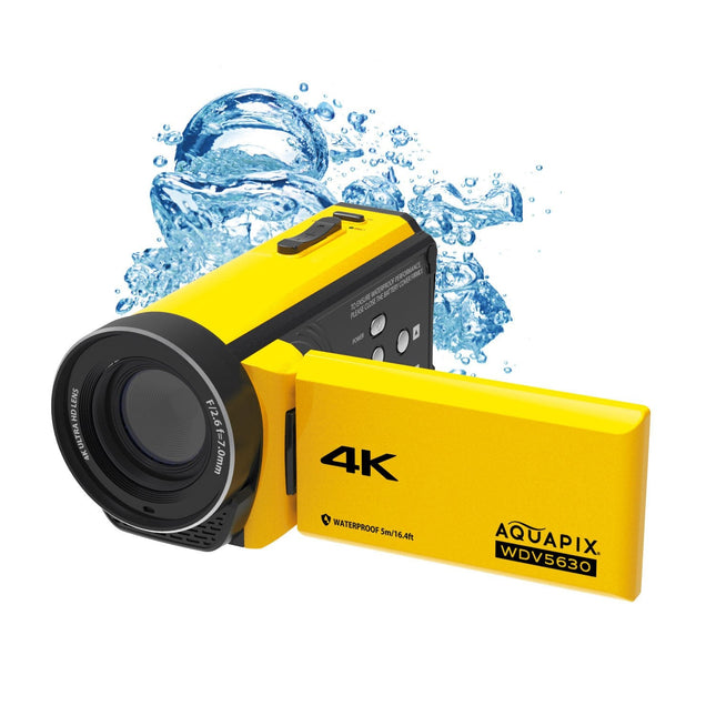 Aquapix Wdv5630 Videocámara Manual 13 Mp 4k Ultra Hd Amarillo